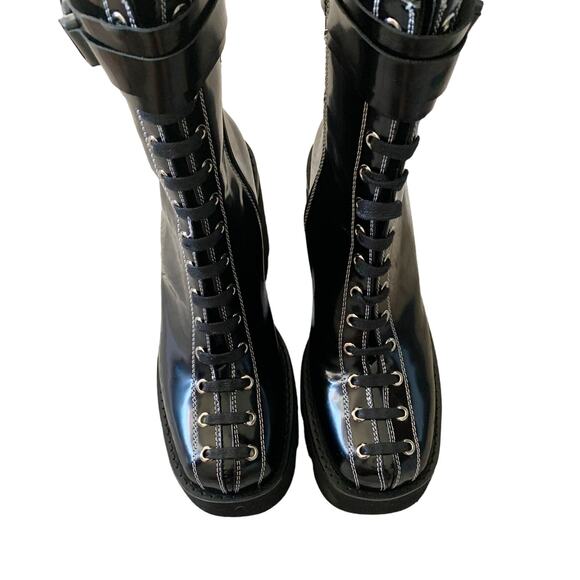 Jeffrey Campbell Viking Platform Boot Black New 10 - Picture 7 of 12